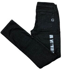 GUESS SARAH FIT LOW WAIST SKINNY BLACK JEANS‎ 24 NEW WITH TAG